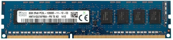 Hynix HMT41GU7AFR8A-PB 8 GB DDR3 1600Mhz CL11 ECC UDIMM Sunucu Bellek