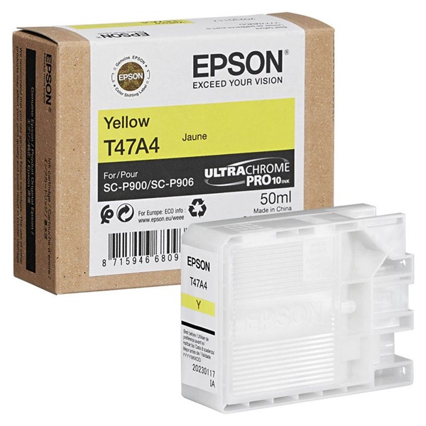 Epson C13T47A400 SureColor T47A4 SC-P900 50ml Sarı Orijinal Inkjet Kartuş