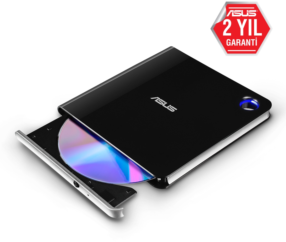 Asus SBW-06D5H-U USB Type C ve Usb M-Disc Destekli İnce Blu-Ray Siyah Harici DVD Yazıcı