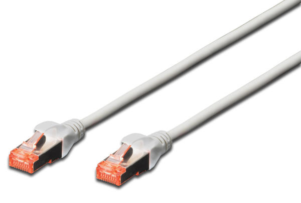 Digitus DK-1644-100 10 Mt CAT6 AWG27/7 Holegen S/FTP Gri Patch Cord Kablo