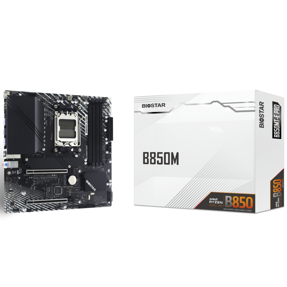 Biostar B850MT-E PRO Sc-AM5 DDR5 8000Mhz 3xM2 2.5Gbit Lan mATX AMD Anakart
