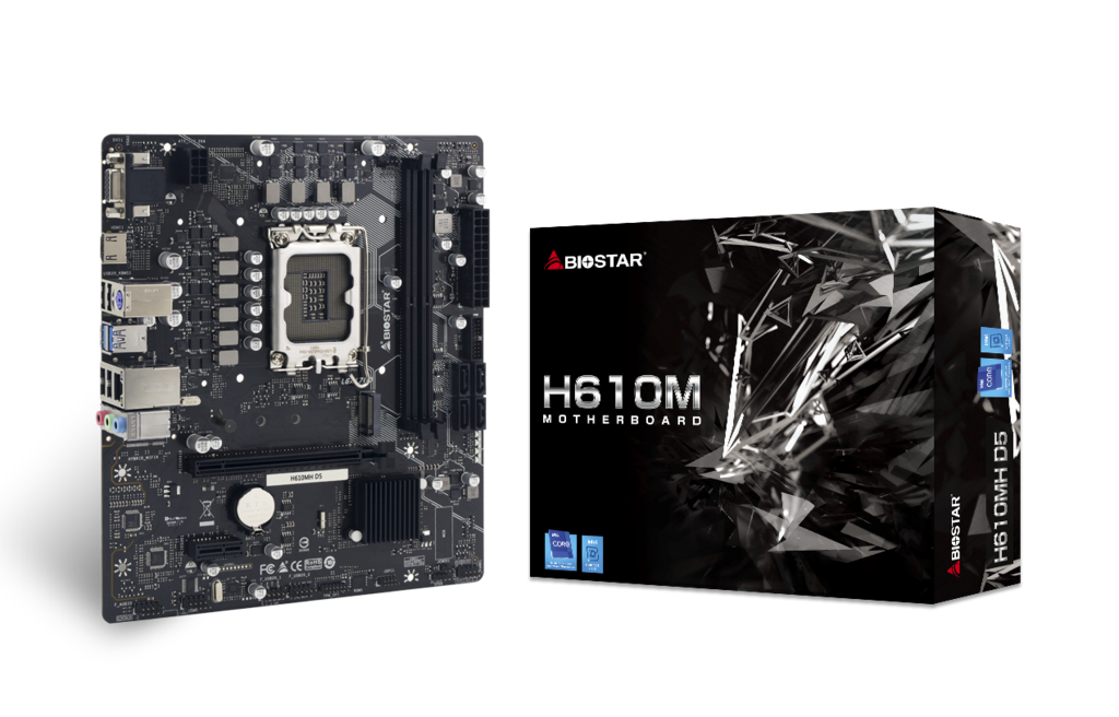 Biostar H610MH D5 Sc-1700 H610 DDR5 4800Mhz M2 mTAX INTEL Anakart