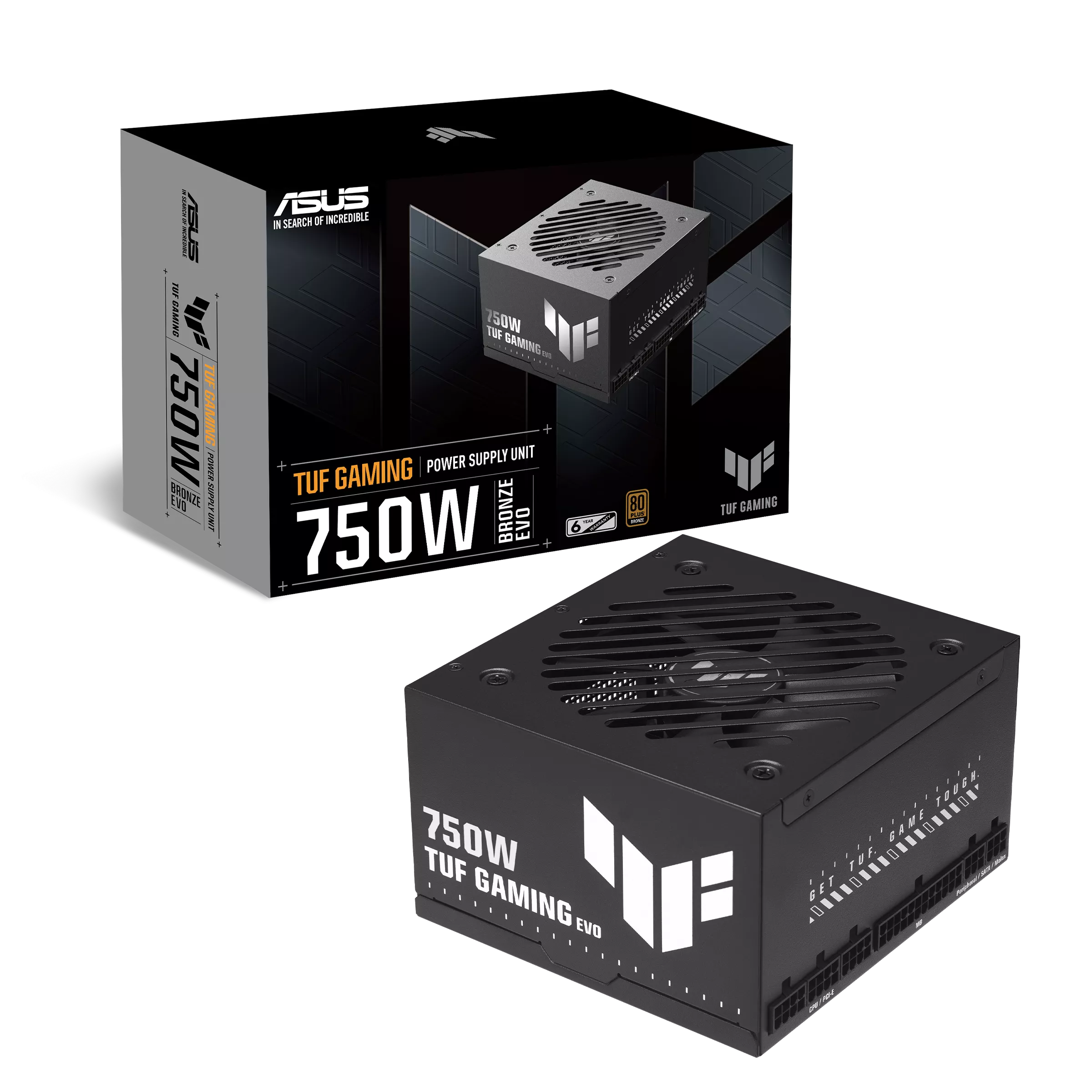 Asus TUF GAMING 750B BRONZE EVO 750W Plus Bronze 12cm ATX 3.1 Askeri Sınıf Sertifakalı Power Supply