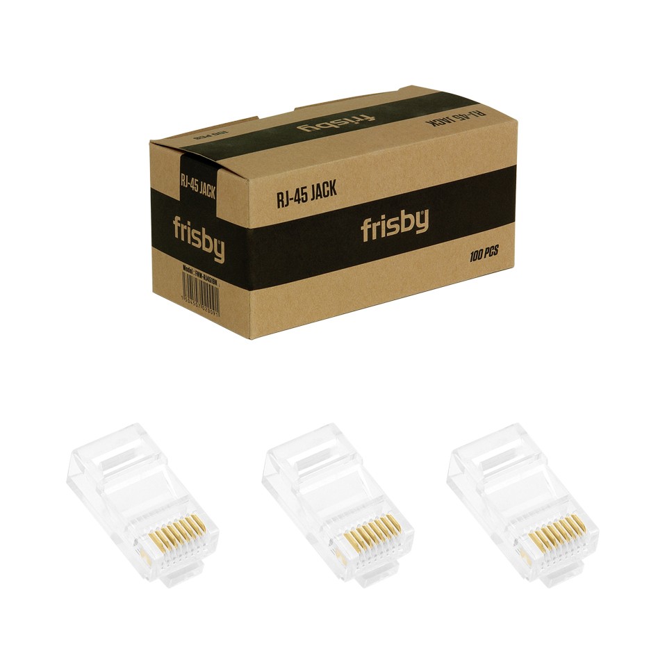 Frisby FNW-RJ4519N UTP Cat6 100 lü Paket RJ45 Konnektör