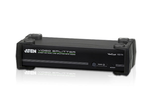 Aten VS174 5 Mt 1 Giriş 4 Çıkış DVI-D 2560X1600 DVI-D Görüntü Çoklayıcı Splitter