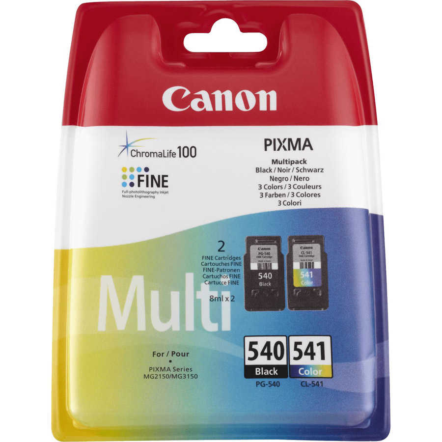 Canon 5225B013 PG-540BK CL-541 2 Li Set Siyah Renkli Orijinal Inkjet Kartuş