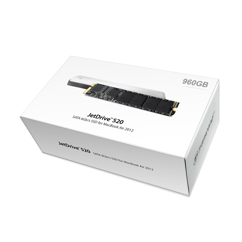 Transcend TS960GJDM520 960 GB Jetdrıve 520 570/460Mb/s 1 inch mSATA3 Mac SSD + Kit Harddisk