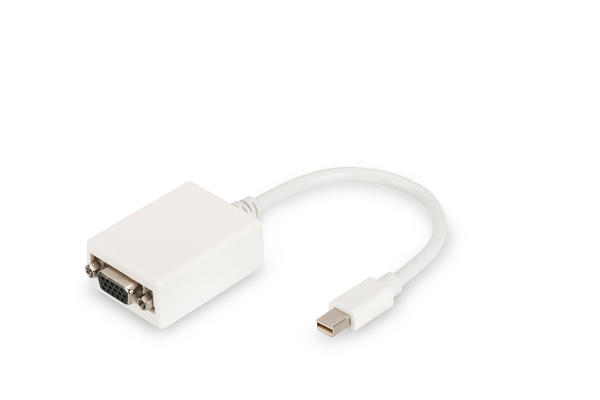 Digitus DB-340407-001-W miniDISPLAY PORT to VGA 0.5mt Full HD DP Dönüşütürücü