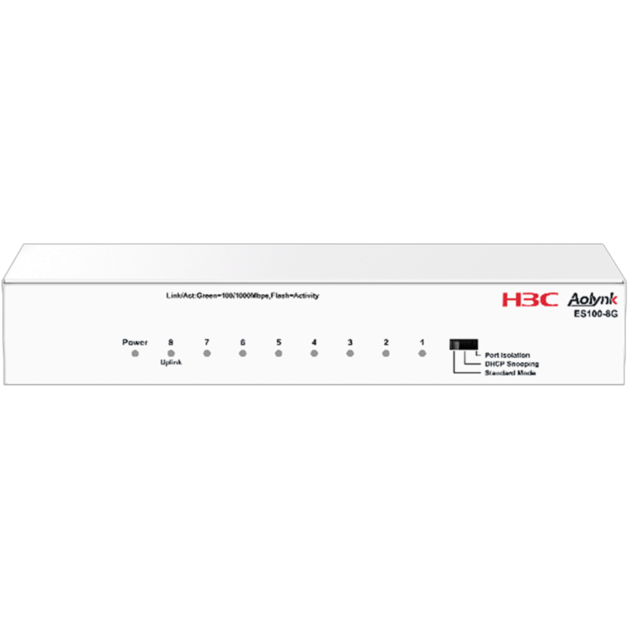 H3C ES100-8G 8 Port Gigabit Metal Ethernet Switch