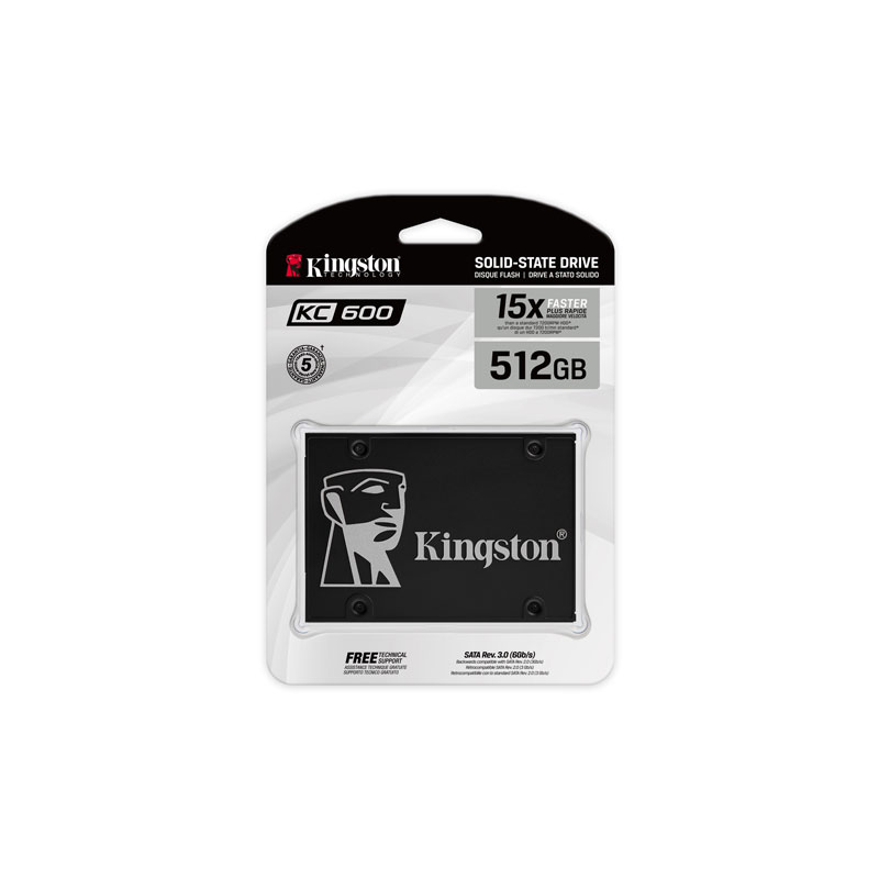 Kingston SKC600/512G 512 GB 550/520Mb/s 2.5 inch SATA3 SSD Harddisk