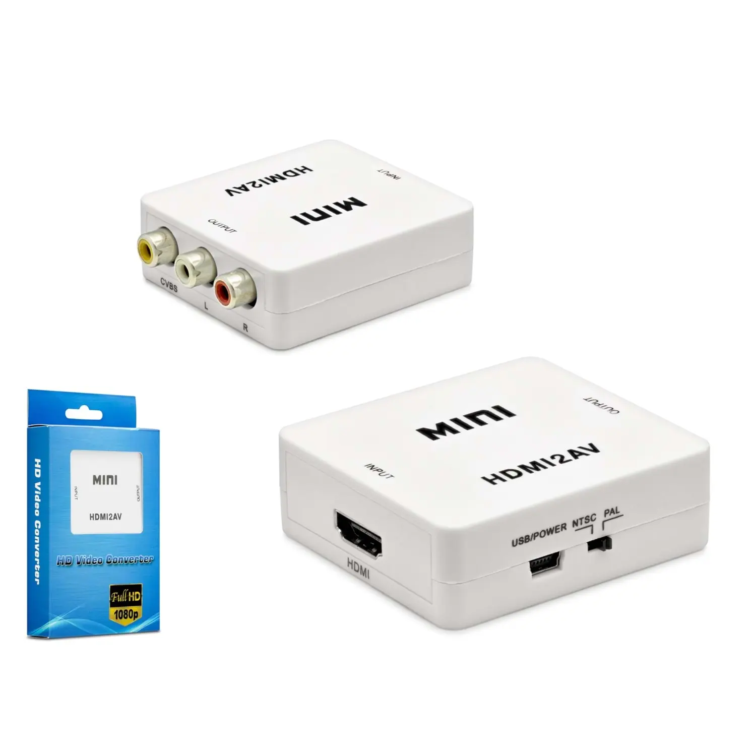 Hadron HDX1281 HDMI to AV HD Beyaz Video Converter