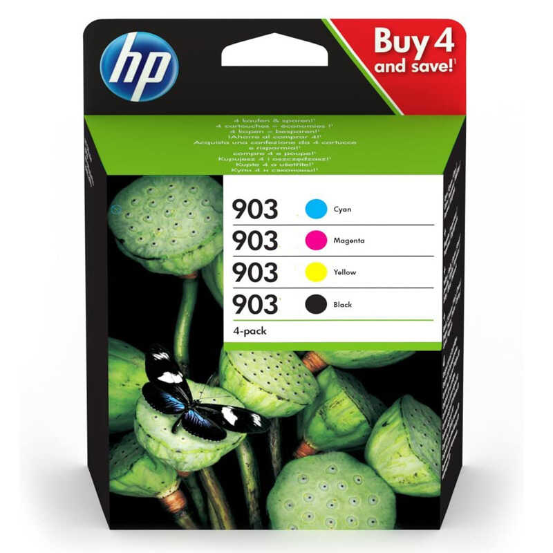 Hp 6ZC73AE 903 Siyah Kırmızı Sarı Mavi Set Orijinal Inket kartuş