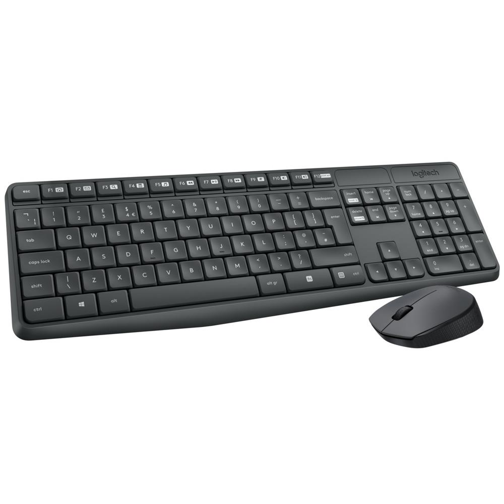 Logitech 920-007931 MK235 Q ENG Kablosuz Siyah Klavye Mouse Set