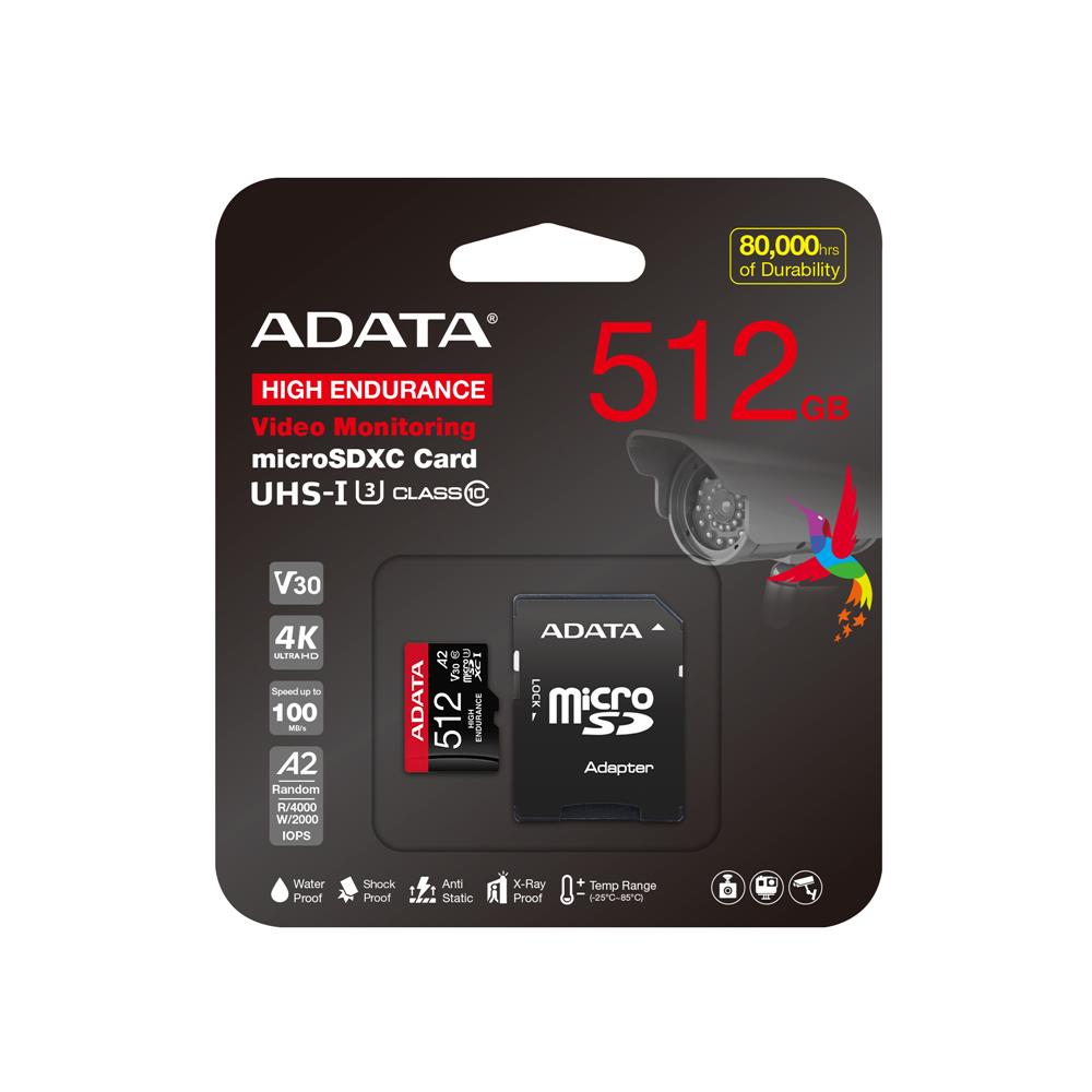 Adata AUSDX64GUI3V30SHA2-RA1 64 GB SDXC 4K U3 V30 A2 Endurance microSD Hafıza Kartı
