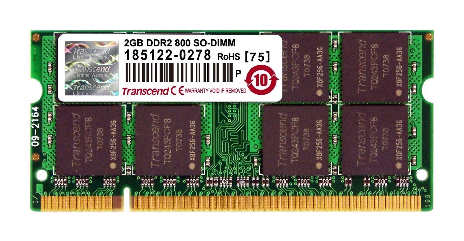 Transcend JM800QSU-2G 2 GB DDR2 800MHZ CL6 Notebook Bellek