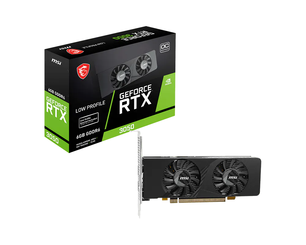 Msi GEFORCE RTX 3050 LP E 6G OC 6GB GDDR6 Geforce RTX 3050 96Bit NVIDIA Ekran Kartı