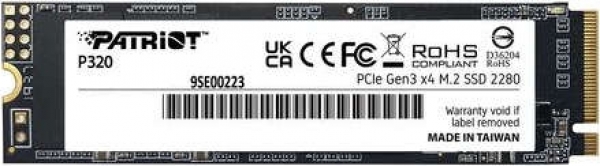 Patriot P320P2TBM28 P320 2 TB 3000-2200Mb/s PCIe Gen3 NVMe M.2 22x80 SSD Harddisk