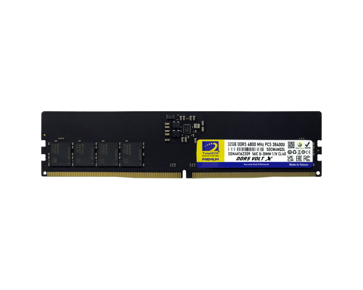 Twinmos TMD532GB4800U40 32 GB DDR5 4800MHx CL40 Bilgisayar Bellek
