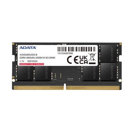 Adata AD5S480032G-B 32 GB DDR5 4800Mhz CL40 Notebook Bellek