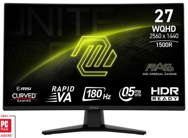 Msi MAG 274CQF 27 inch 2560x1440 0.5ms 180Hz HDMI DP SYNC Gaming Monitör