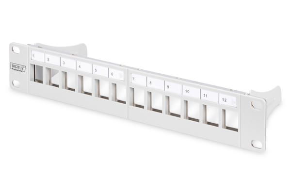 Digitus DN-91419 12 Port 1U Rack Mount Beyaz Patch Panel