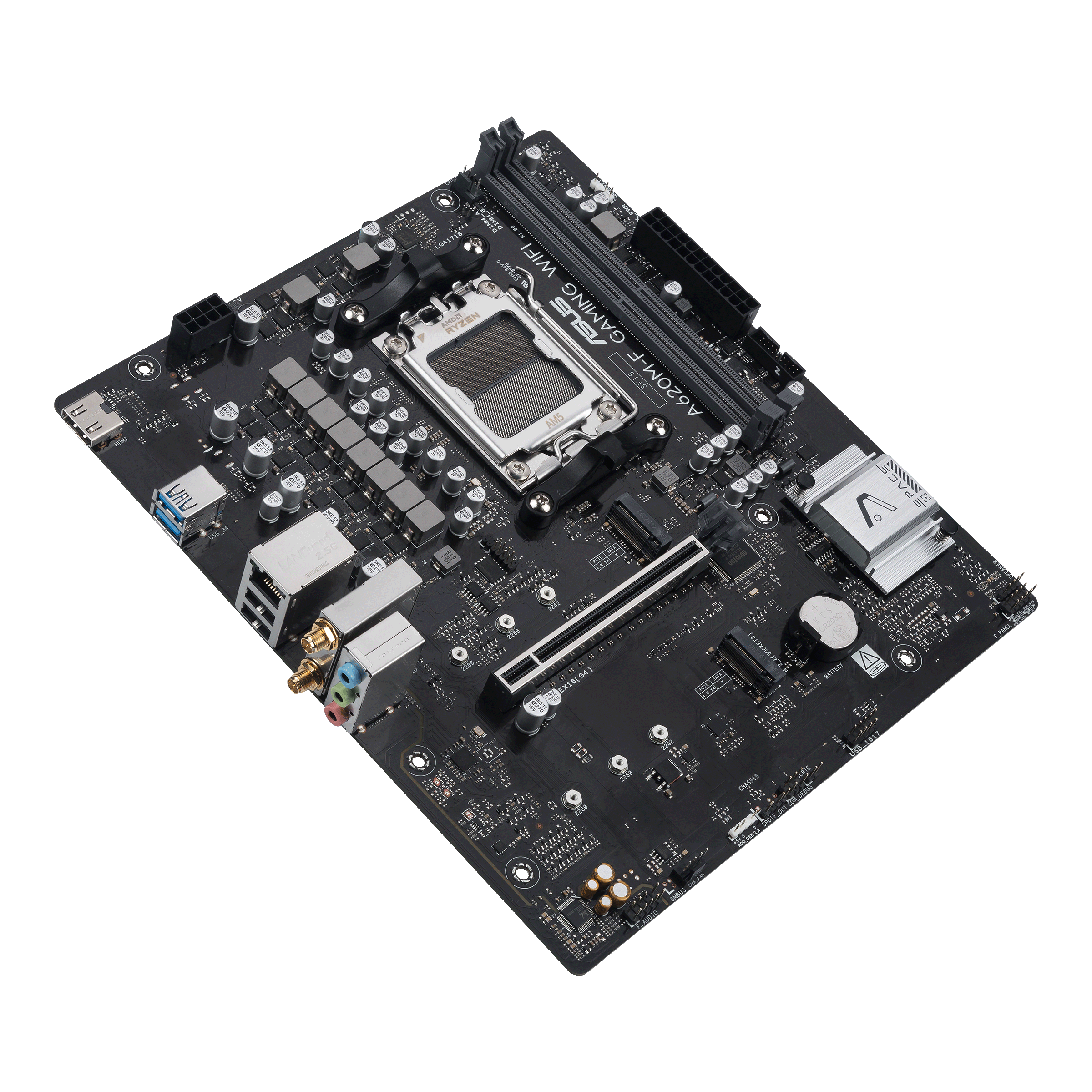 Asus A620M-F GAMING WIFI Sc-Am5 A620 DDR5 8000Mhz 2xM2 Wifi6 2.5Gbit mATX AMD Anakart
