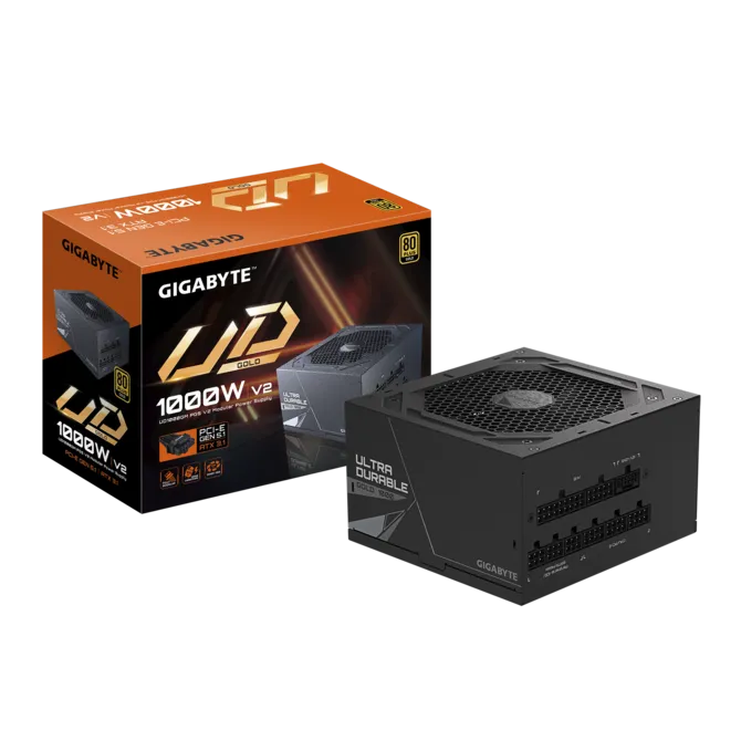 Gigabyte GP-UD1000GM PG5 V2 1000W 80 Plus Gold 12cm Fanlı Full Modüler PCIe 5.1 ATX 5.1 Power Supply