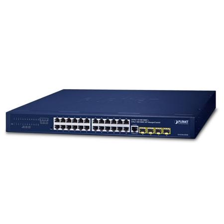 Planet PL-GS-4210-24T4S 24 Port Gigabit 4 Port SFP Yönetilebilir PoE Switch