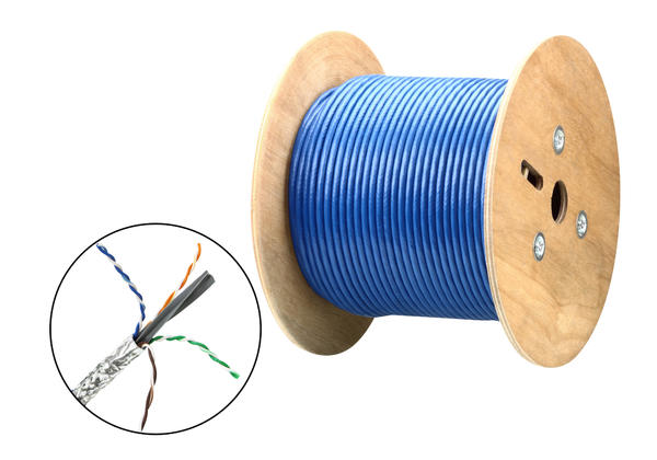 Aten 2L-2910 305 Mt CAT6A S-FTP  23AWG Mavi Data Kablosu