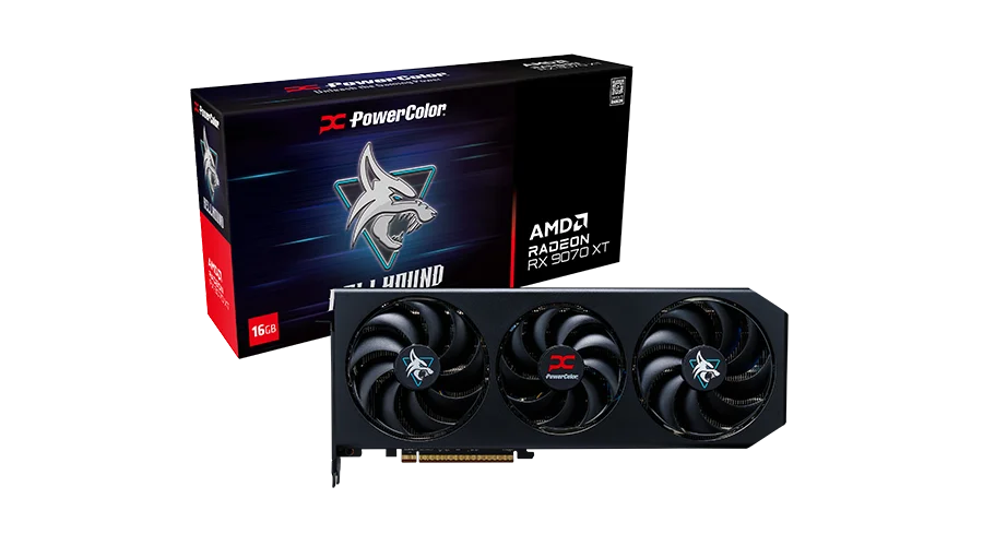Powercolor RX9070XT-16G-L/OC 16 GB GDDR6 Radeon RX9070XT 256Bit Hellhound AMD Ekran Kartı