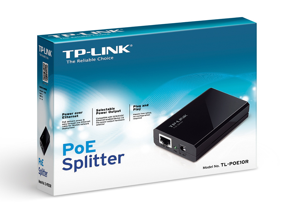 Tp-Link TL-POE10R 10/100/1000Mbps 2xPort RJ45 PoE Splitter