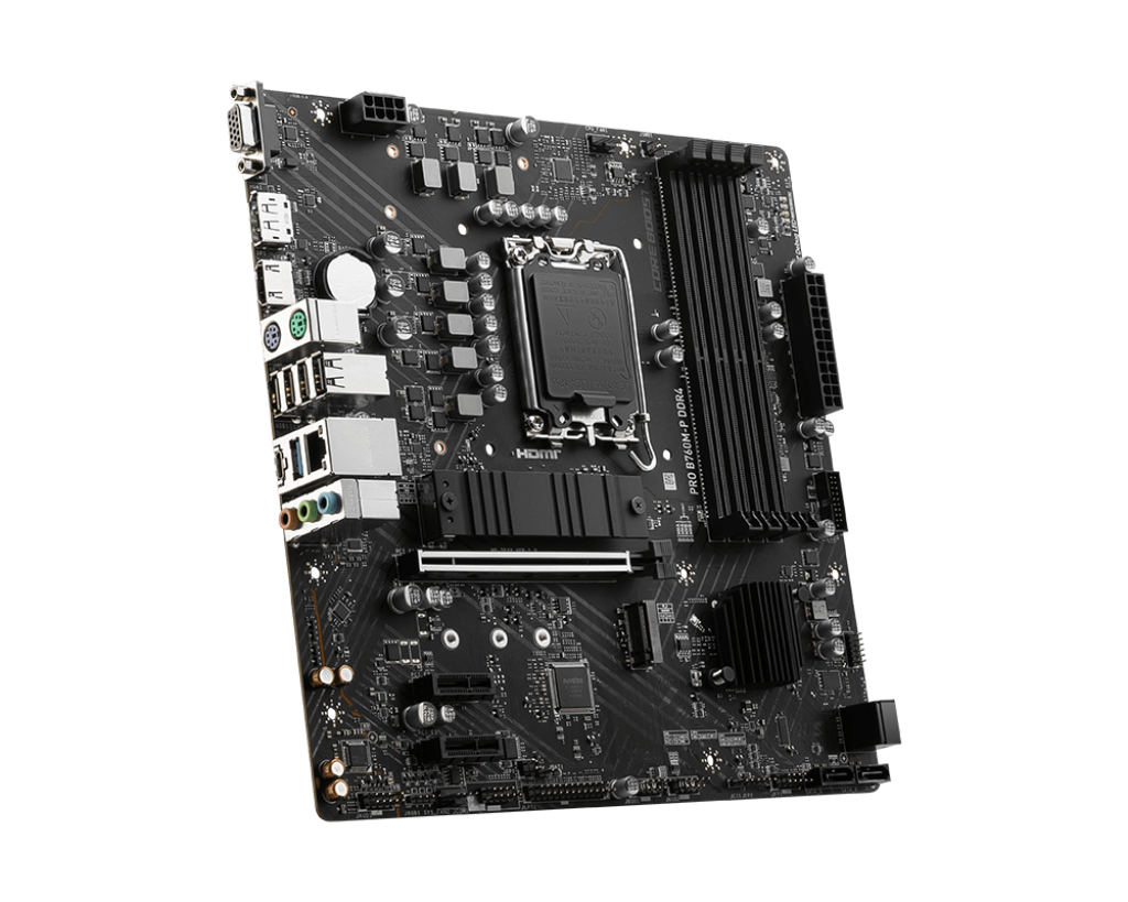 Msi PRO B760M-P DDR4 Sc-1700 B760 DDR4 4800Mhz M.2 USB 3.2 mATX INTEL Anakart