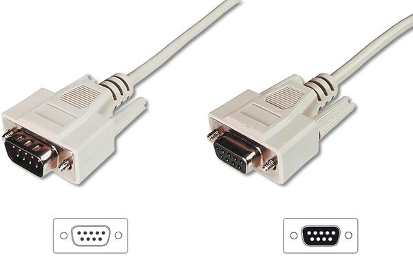 Digitus AK-610203-030-E 3 Mt DSUB9 to DSUB9 Erkek-Dişi Veri Tarnsfer Kablosu