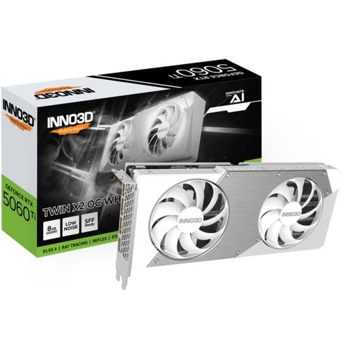Inno3D N506T2-08D7X-193075W 8 GB GDDR7 GeForce RTX 5060 Ti OC White Twin X2 128Bit NVIDIA Ekran Kartı