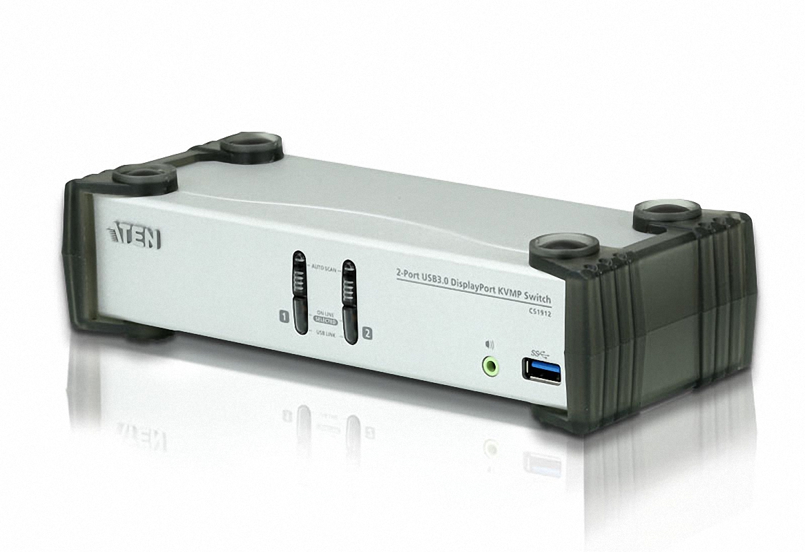Aten CS1912 2 Port USB display port Dp 1.1 uyumlu KVm Switch