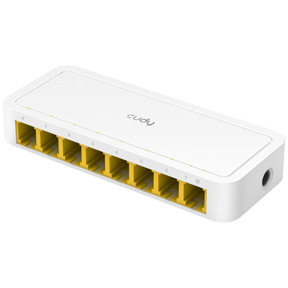 Cudy FS108D 8 Port 100Mbps Plastik Kasa Masa Üstü Ethernet Switch