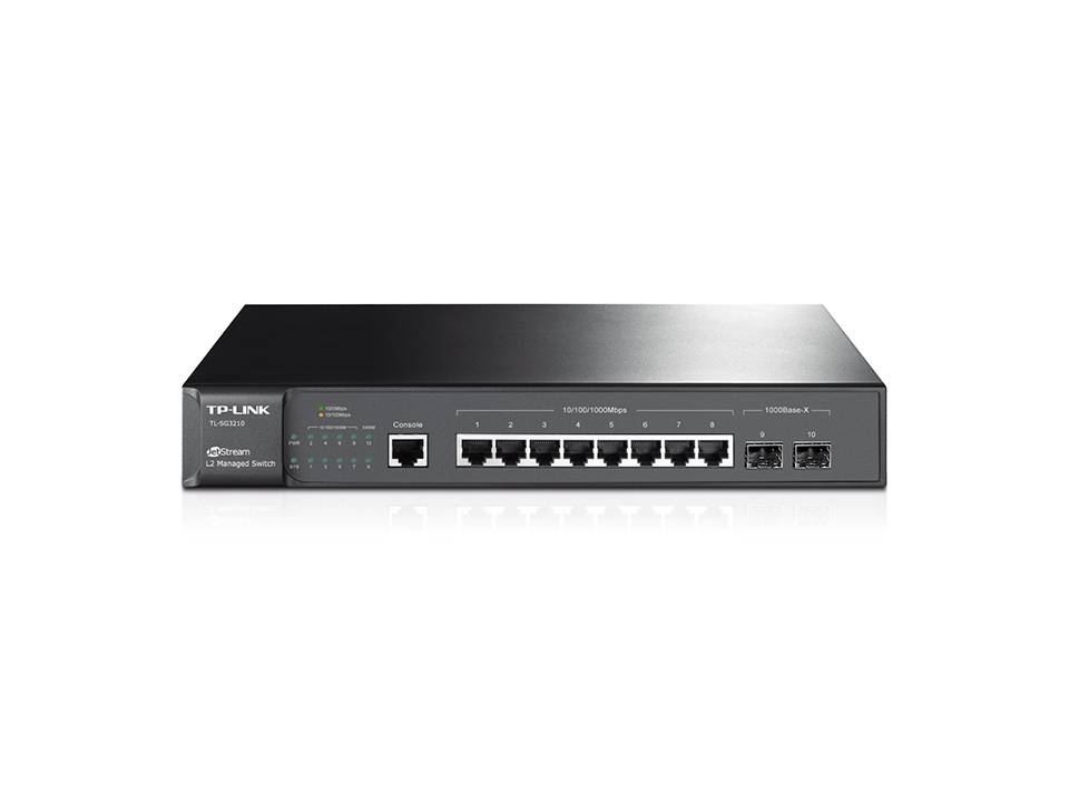 Tp-Link SG3210 8 Port Gigabit 2 Port SFP L2 Yönetilebilir Ethernet Switch