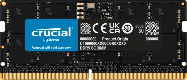 Crucial CT32G48C40S5 32 GB DDR5 4800Mhz CL40 Notebook Bellek