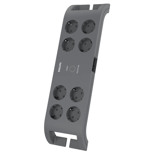 Philips SPN3180A/62 2 Mt 8 soket 900 Joules Gri Akım Korumalı Priz