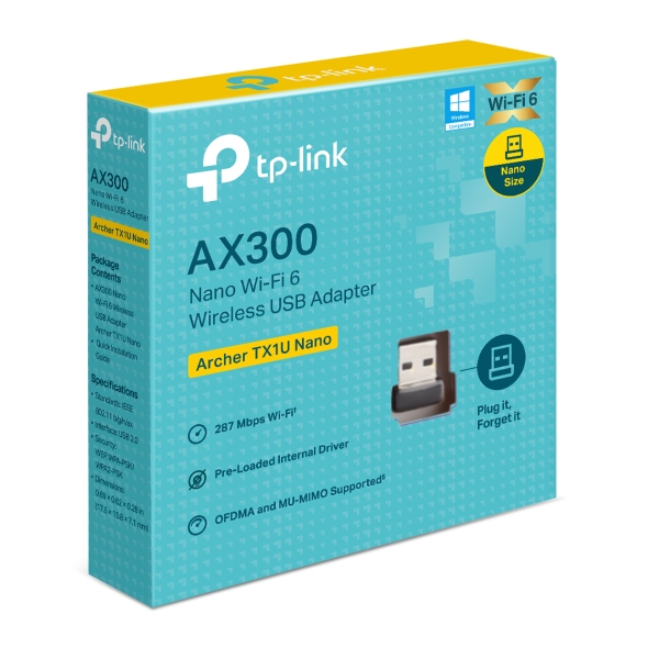 Tp-Link Tp-Link Archer TX1U Nano AX3000 Wi-Fi 6 USB Kablosuz Ağ Adaptörü