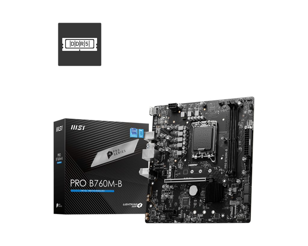 Msi PRO B760M-B DDR4 Sc-1700 B760 DDR4 4800Mhz M2 2.5Gbit mATX AMD Anakart