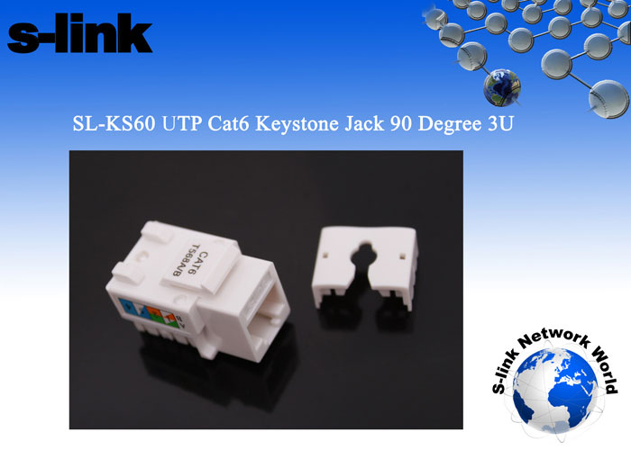 S-Link SL-KS60 CAT6 90 Derece UTP Keystore Jack