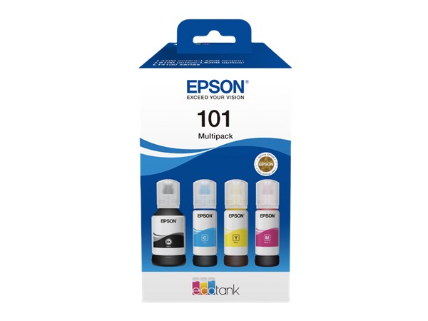 Epson C13T03V64A 101  4 lü paket Siyah Mavi Kırmızı Sarı Multipack Orijinal Mürekkep