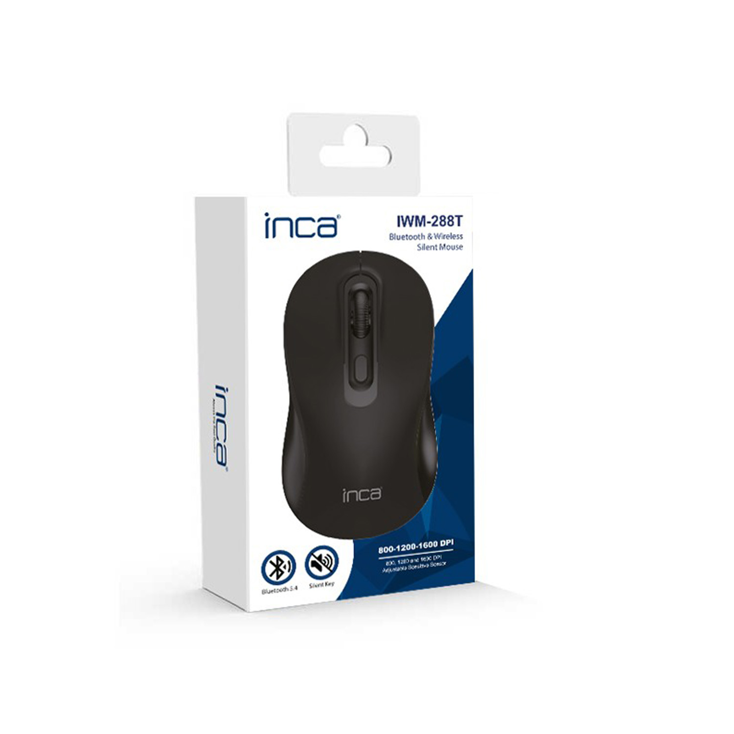 Inca IWM-288T 1600Dpi 4 Tuşlu Kablosuz Siyah Mouse