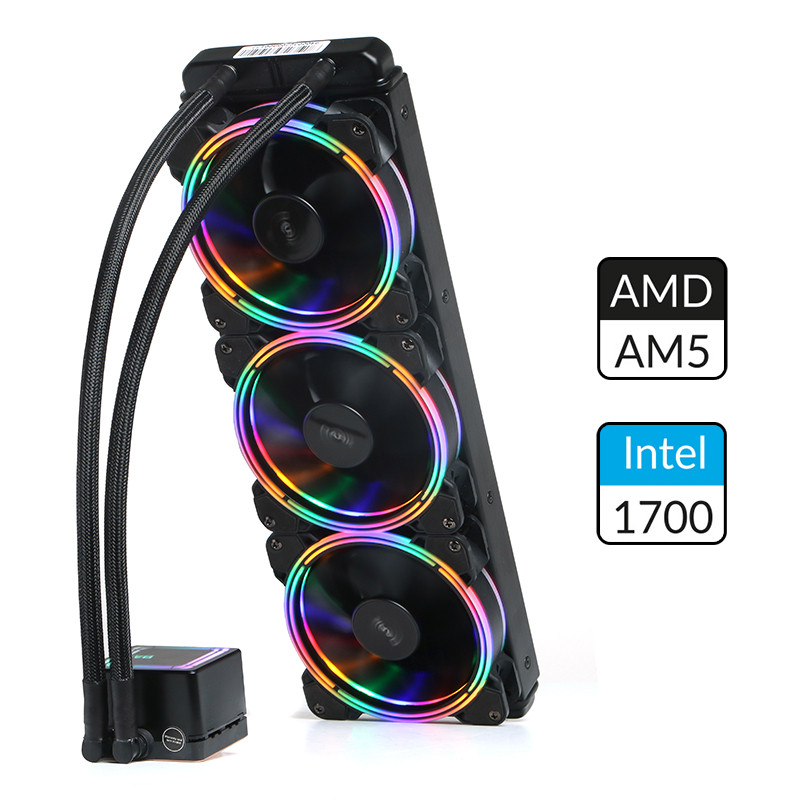 Dark DKCCW360 AquaForce W360 360 3x12cm Fixesd RGB INTEL-AMD Sıvı Soğutmalı İşlemci Fanı