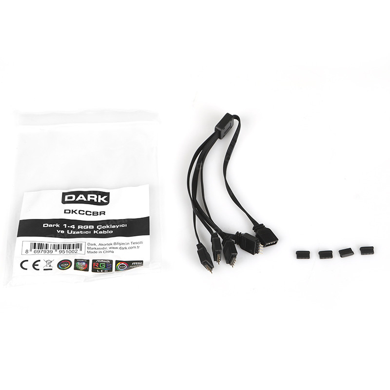 Dark DKCCBR 1-4 RGB Çoklayıcı ve Uzatıcı Kablo