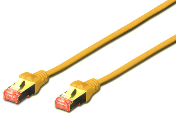 Digitus DK-1644-0025/Y 0,25 Mt CAT6 AWG27/7 S/FTP Halogen Sarı Patch Cord Kablo