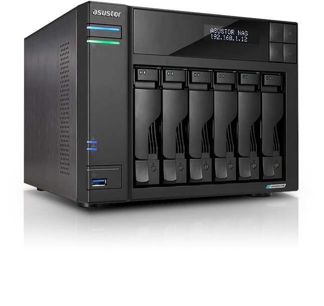 Asustor AS6706T Intel N5105 8GB DDR4 6 Yuvalı 4xM.2 1xPCIe 2x2.5GbE Nas Ağ Depolama Aygıtı