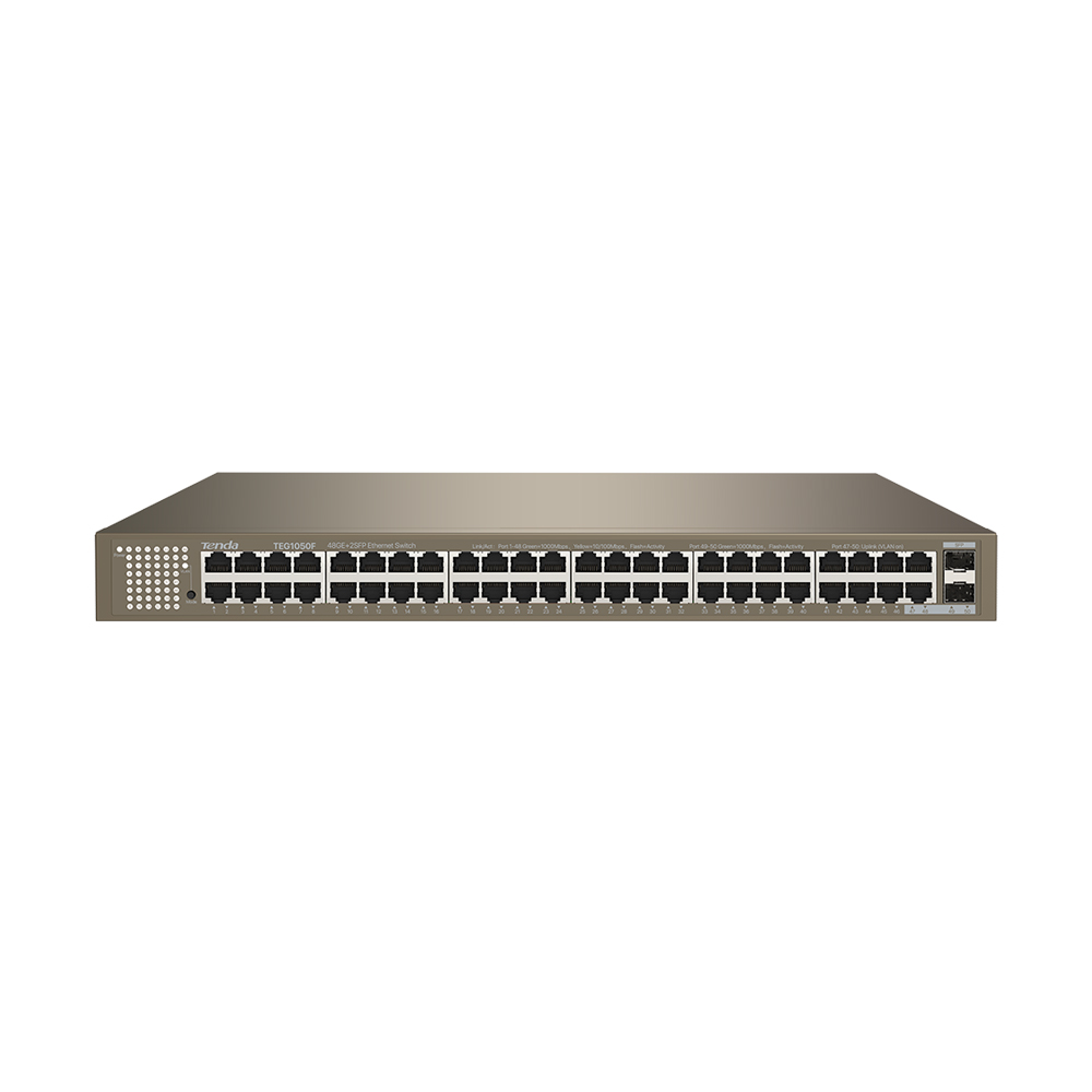 Tenda TEG1050F 48 Port Gigabit 2 Port SFP Rack Mount Ethernet Switch