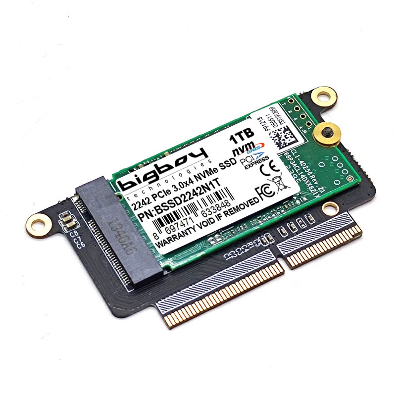 Bigboy BSSDA170-1T 1 TB A170 2016-2017 MAcBook PCIEe 3.0x 4 SSD Harddisk